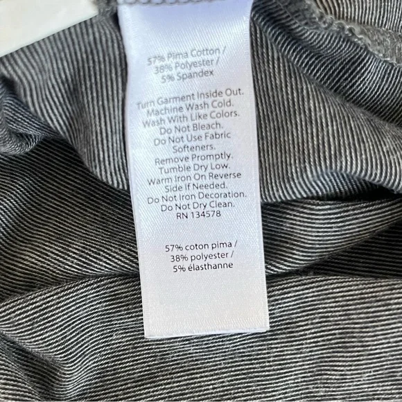 Vineyard Vines Edgartown Short‎ Sleeve Pocket Tee L Charcoal Gray T Shirt Plain - Picture 6 of 6